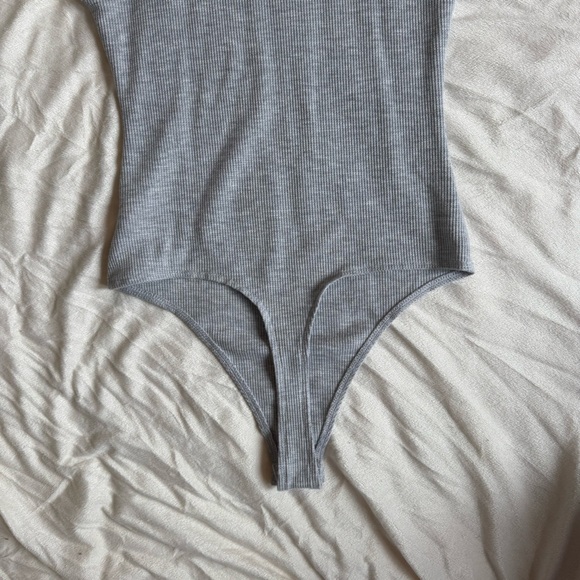 American Eagle AE Waffle High Neck Bodysuit - Picture 5 of 7